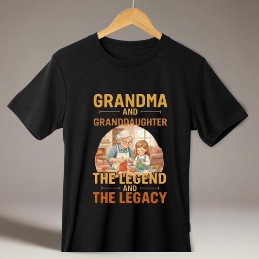 Grandma Granddaughter Legend - Unisex Classic Crew T-Shirt