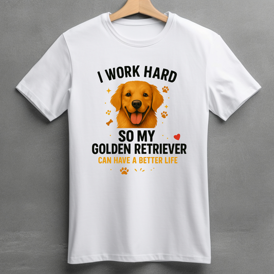 Better Life - Golden Retriever - Unisex Classic Crew T-Shirt