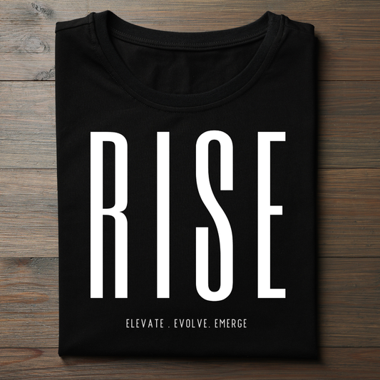 Rise (Black) - Unisex Classic Crew T-Shirt
