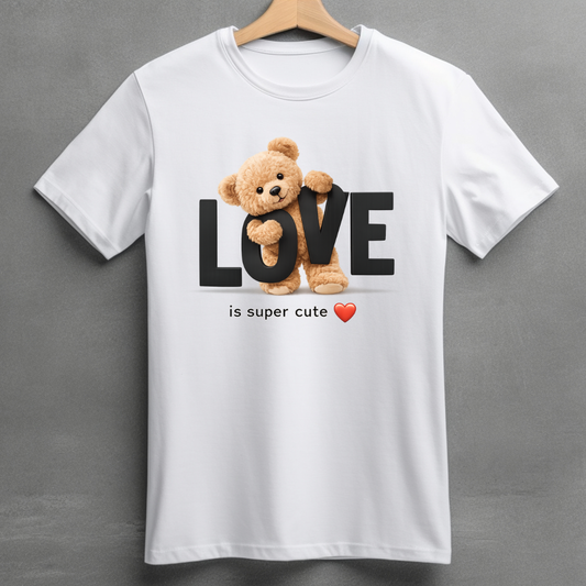 Love Is Super Cute - Unisex Classic Crew T-Shirt