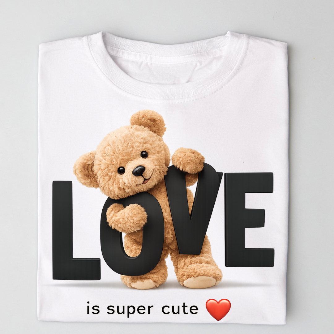 Love Is Super Cute - Unisex Classic Crew T-Shirt