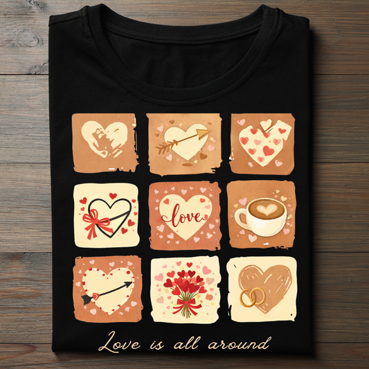 Love Is All Around - Unisex Classic Crew T-Shirt