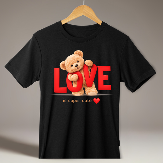 Love Is Super Cute - Unisex Classic Crew T-Shirt