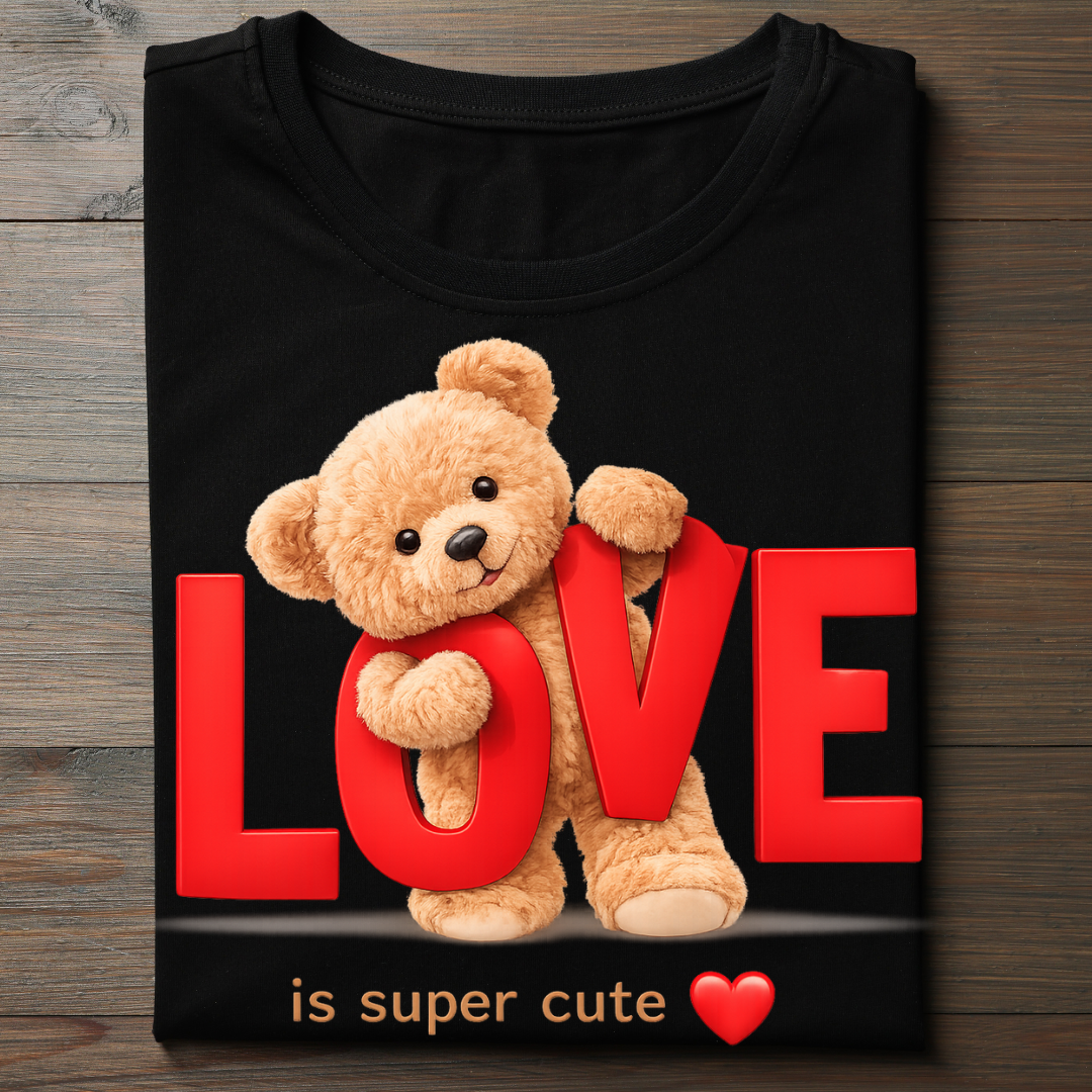 Love Is Super Cute - Unisex Classic Crew T-Shirt