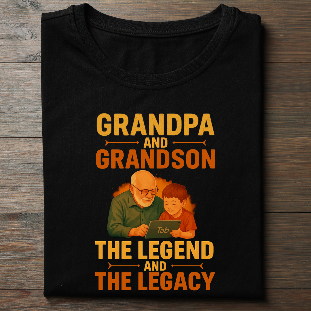 Grandpa Grandson Legend - Unisex Classic Crew T-Shirt
