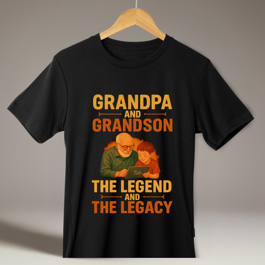 Grandpa Grandson Legend - Unisex Classic Crew T-Shirt