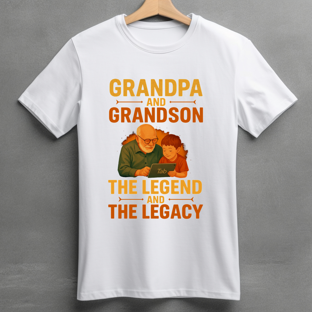 Grandpa Grandson Legend - Unisex Classic Crew T-Shirt