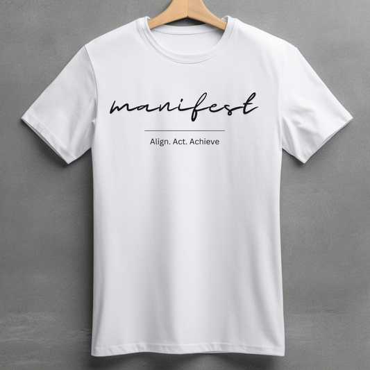 Manifest (White) - Unisex Classic Crew T-Shirt