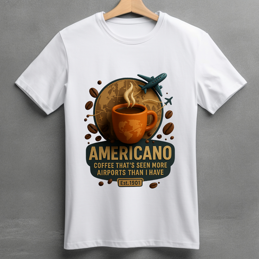 Americano 3D - Unisex Classic Crew T-Shirt