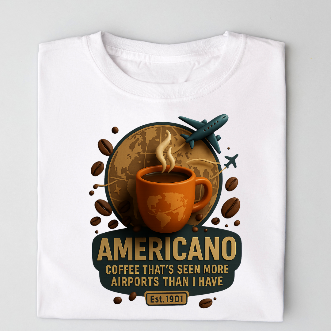Americano 3D - Unisex Classic Crew T-Shirt
