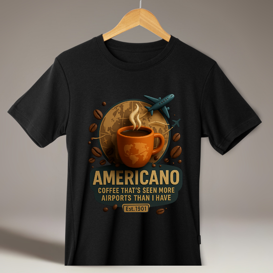 Americano 3D - Unisex Classic Crew T-Shirt
