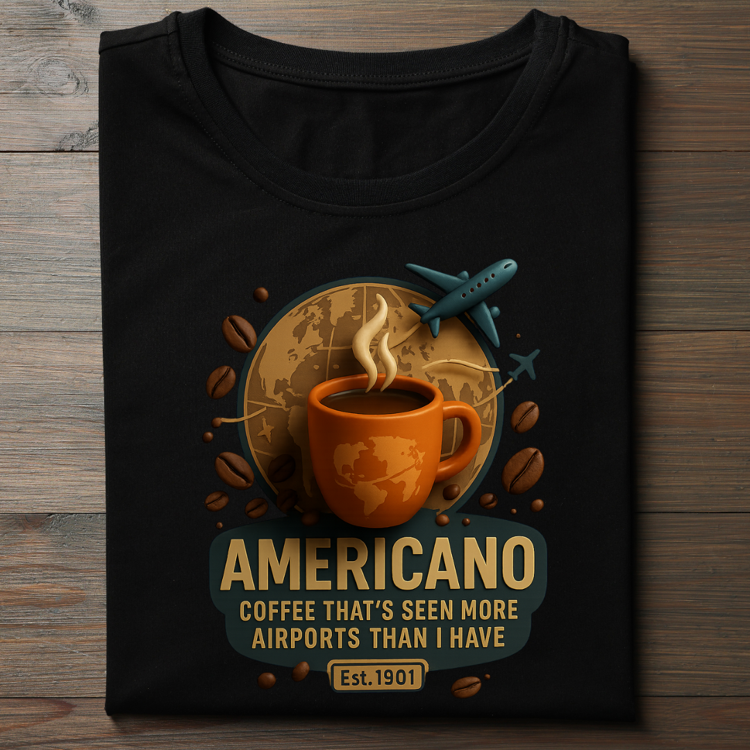Americano 3D - Unisex Classic Crew T-Shirt