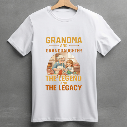 Grandma Granddaughter Legend - Unisex Classic Crew T-Shirt