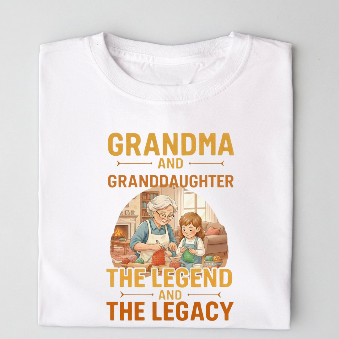 Grandma Granddaughter Legend - Unisex Classic Crew T-Shirt