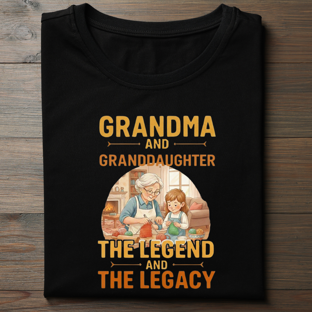 Grandma Granddaughter Legend - Unisex Classic Crew T-Shirt