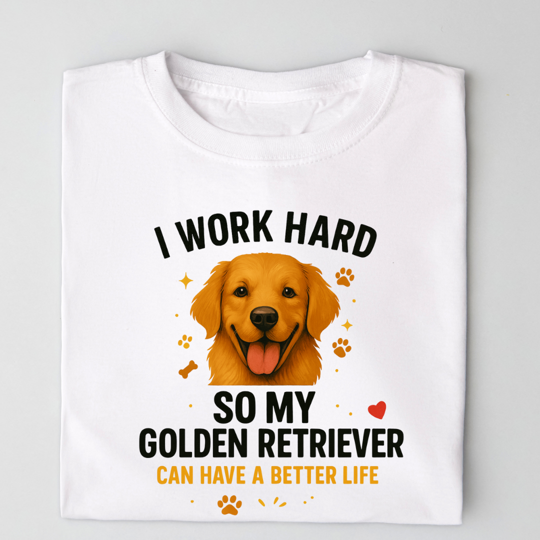 Better Life - Golden Retriever - Unisex Classic Crew T-Shirt