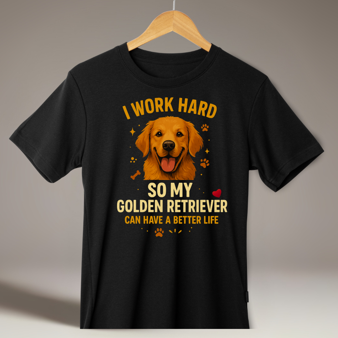 Better Life - Golden Retriever - Unisex Classic Crew T-Shirt