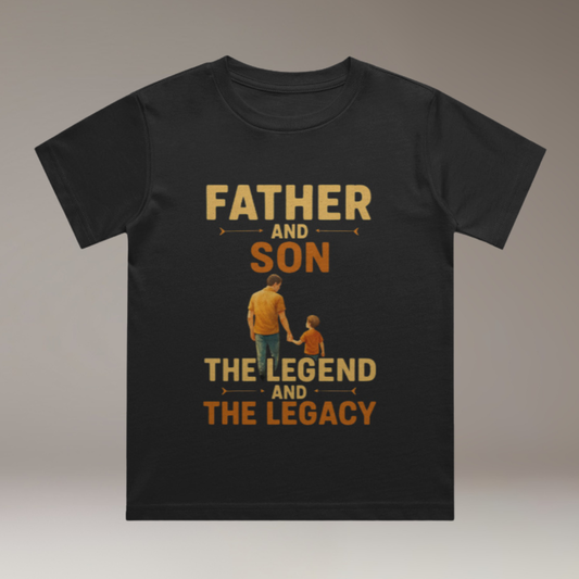 Son Father Legend - Boy's Crew Neck T-Shirt