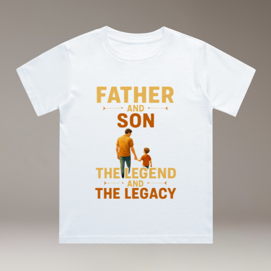 Son Father Legend - Boy's Crew Neck T-Shirt