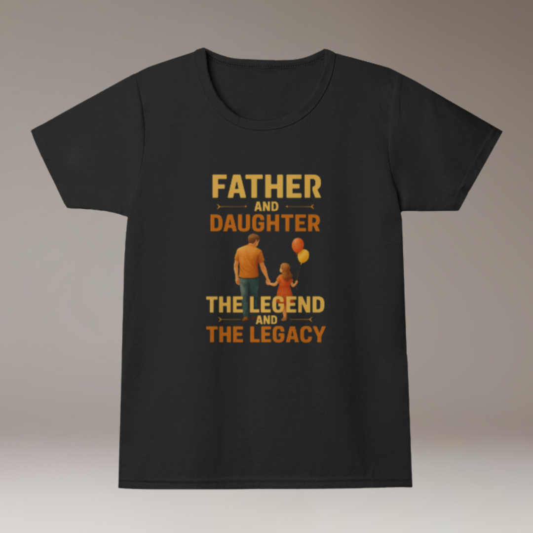 Daughter Father Legend - Girl's Crew Neck T-Shirt