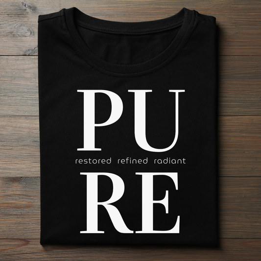 Pure (Black) - Unisex Classic Crew T-Shirt