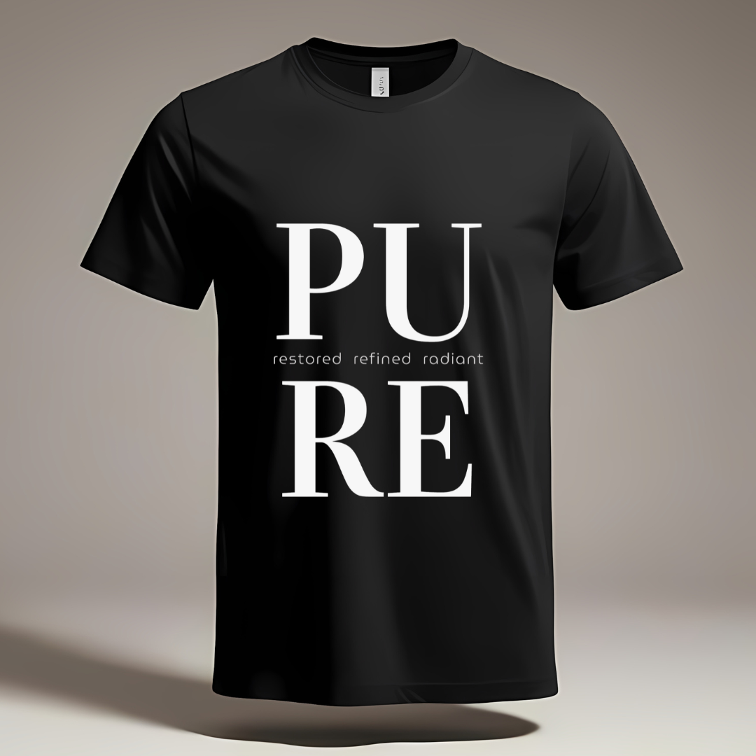 Pure (Black) - Unisex Classic Crew T-Shirt