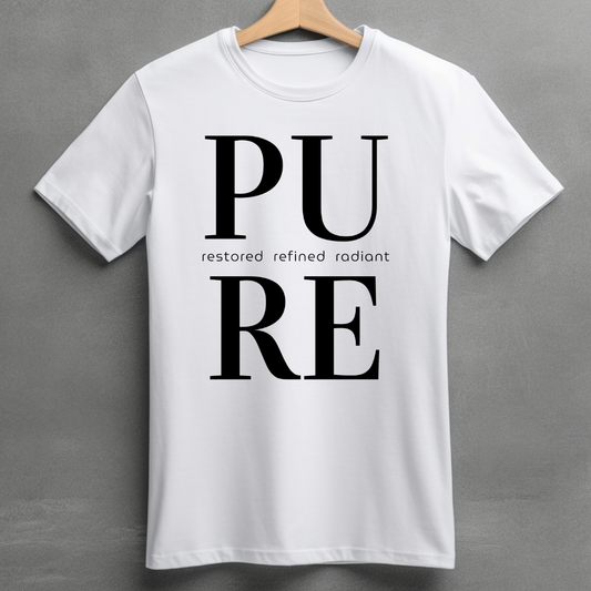 Pure (White) - Unisex Classic Crew T-Shirt