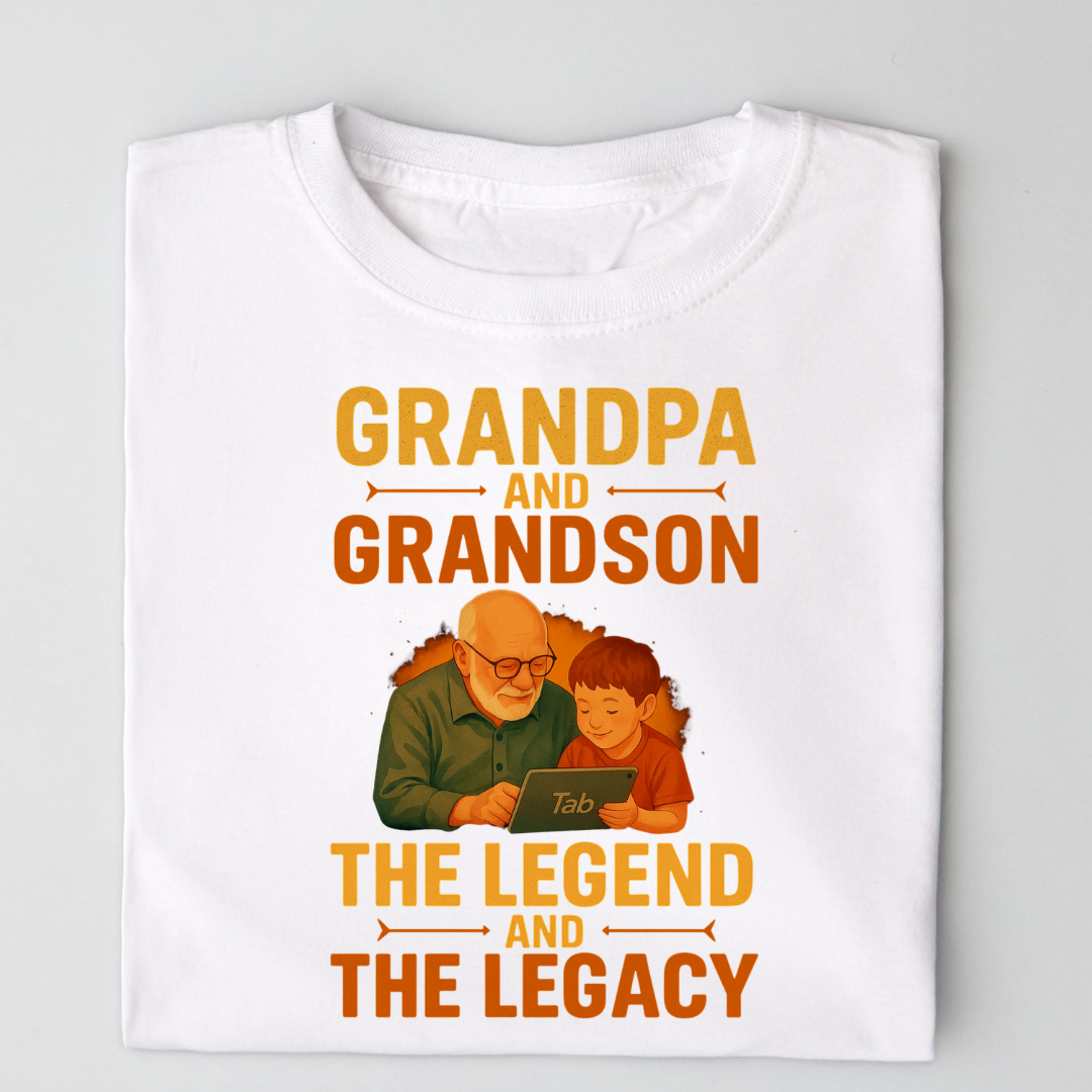 Grandpa Grandson Legend - Unisex Classic Crew T-Shirt